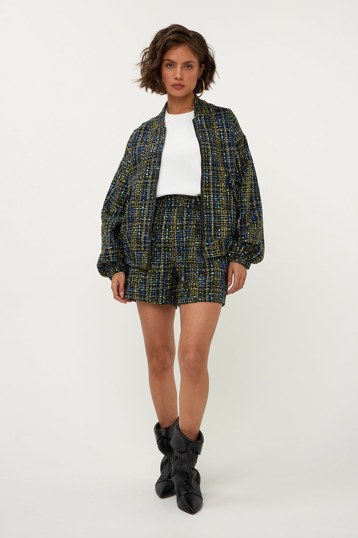 Studio Amaya Fenna Bomber - Multi Print - Studio Amaya