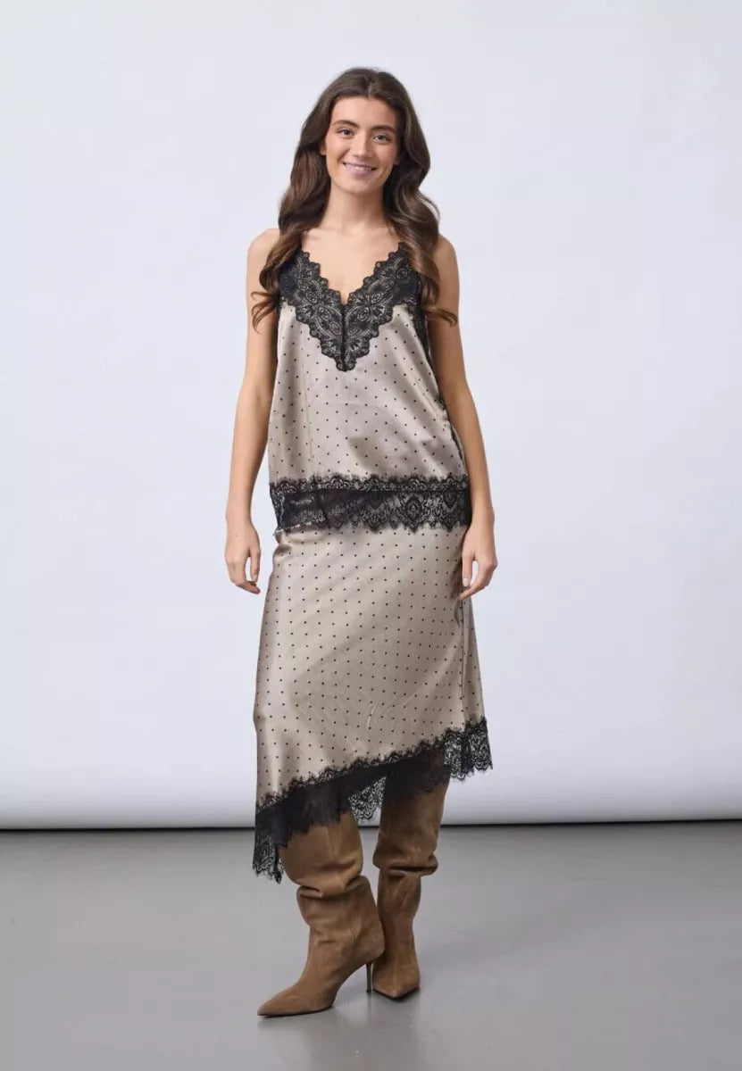 sis point top valeries taupe dot - Sisters Point