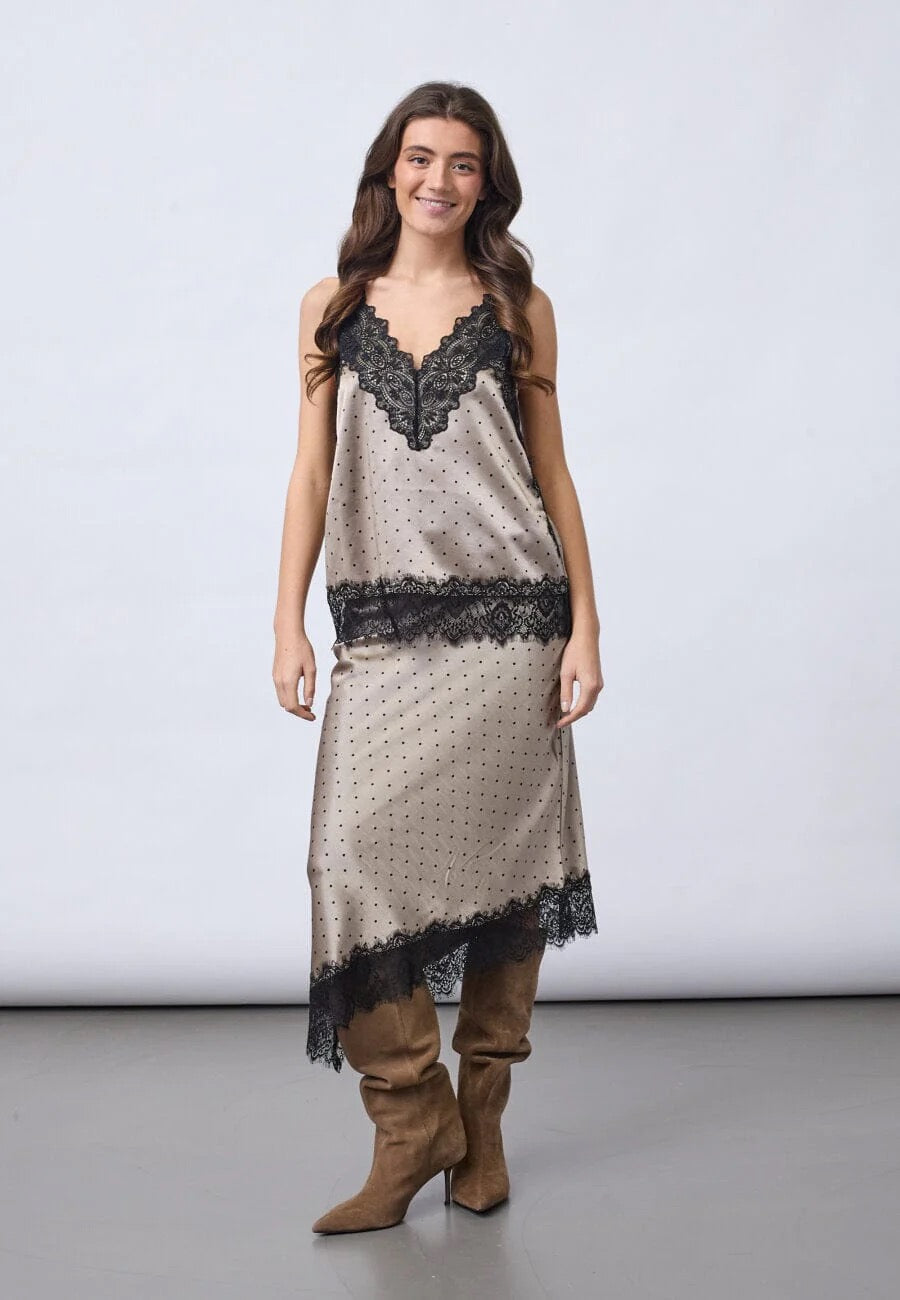 sis point top valeries taupe dot - Sisters Point