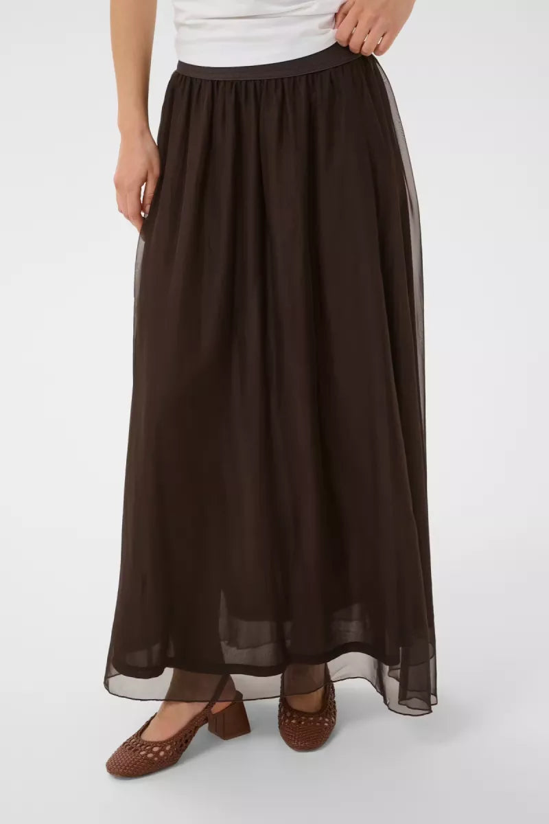 Saint Tropez Coral skirt Brown - saint tropez