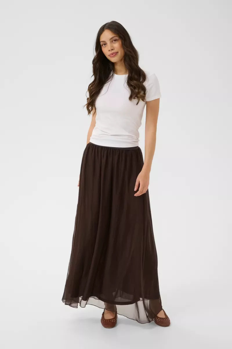 Saint Tropez Coral skirt Brown - saint tropez