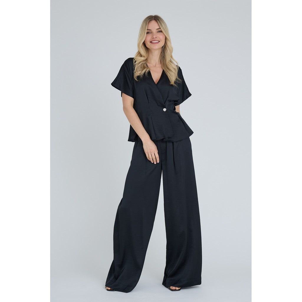 A-View Sateen pants black - A-view