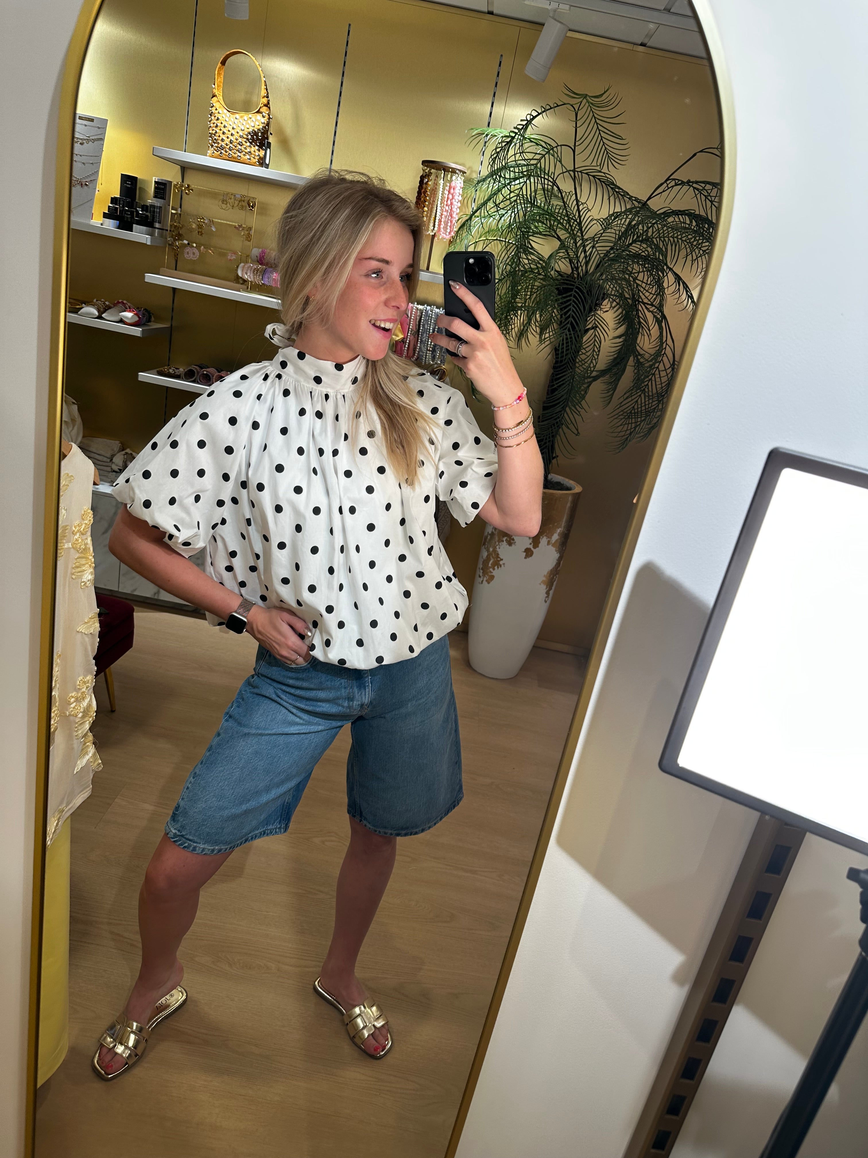 Studio Jolie Top stip Wit