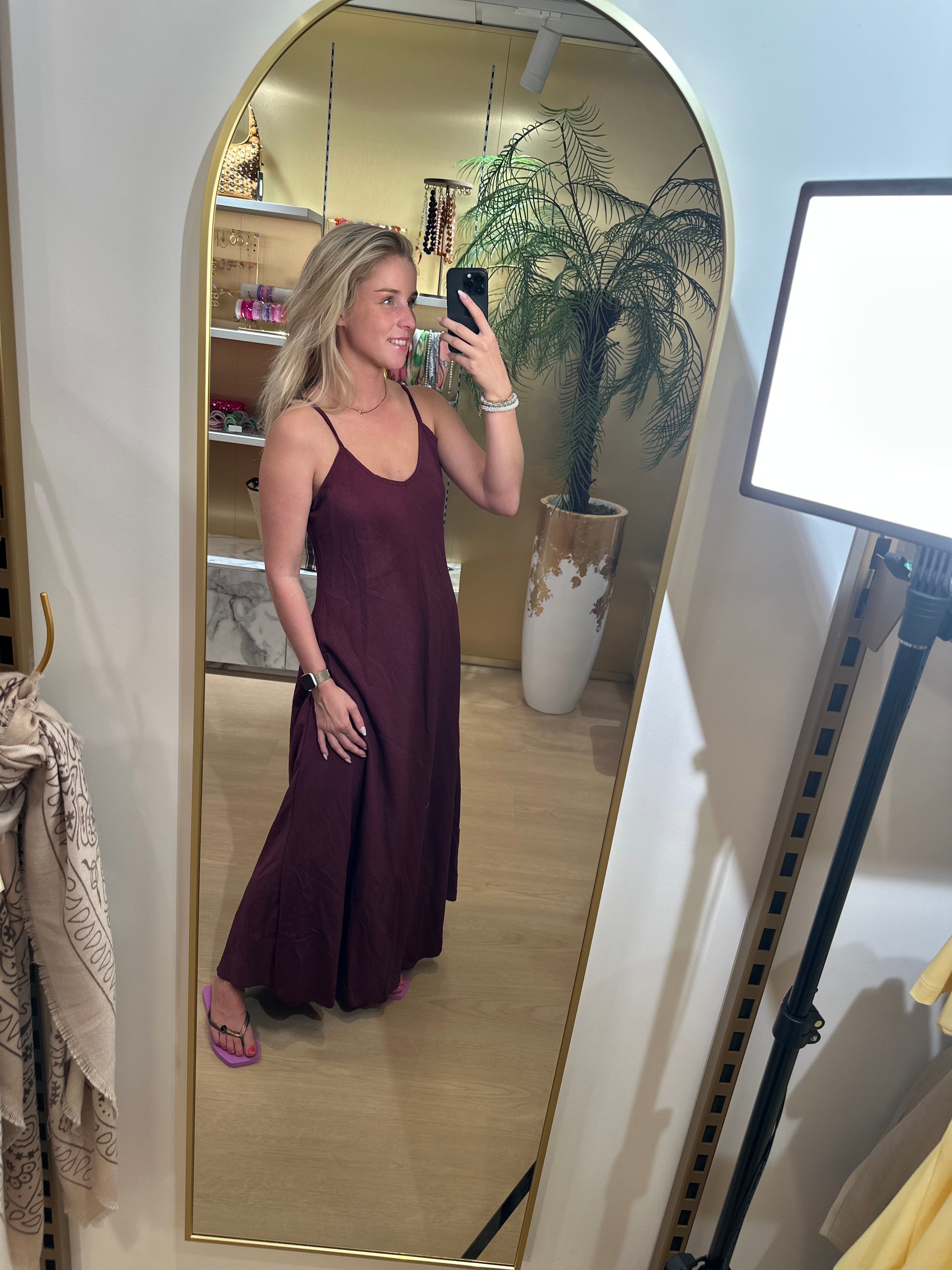 Studio Jolie Jurk spagetti Bordeaux