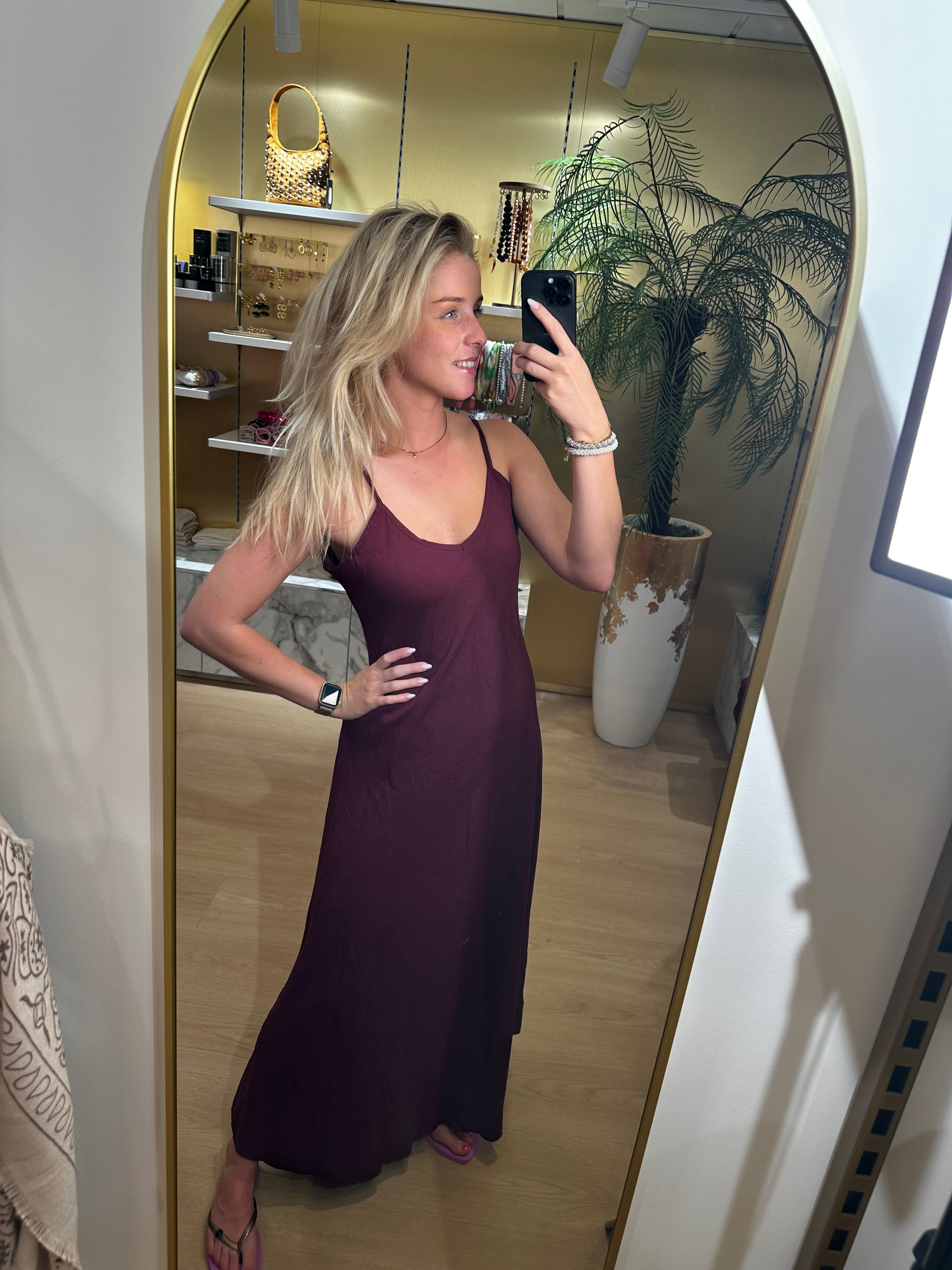 Studio Jolie Jurk spagetti Bordeaux