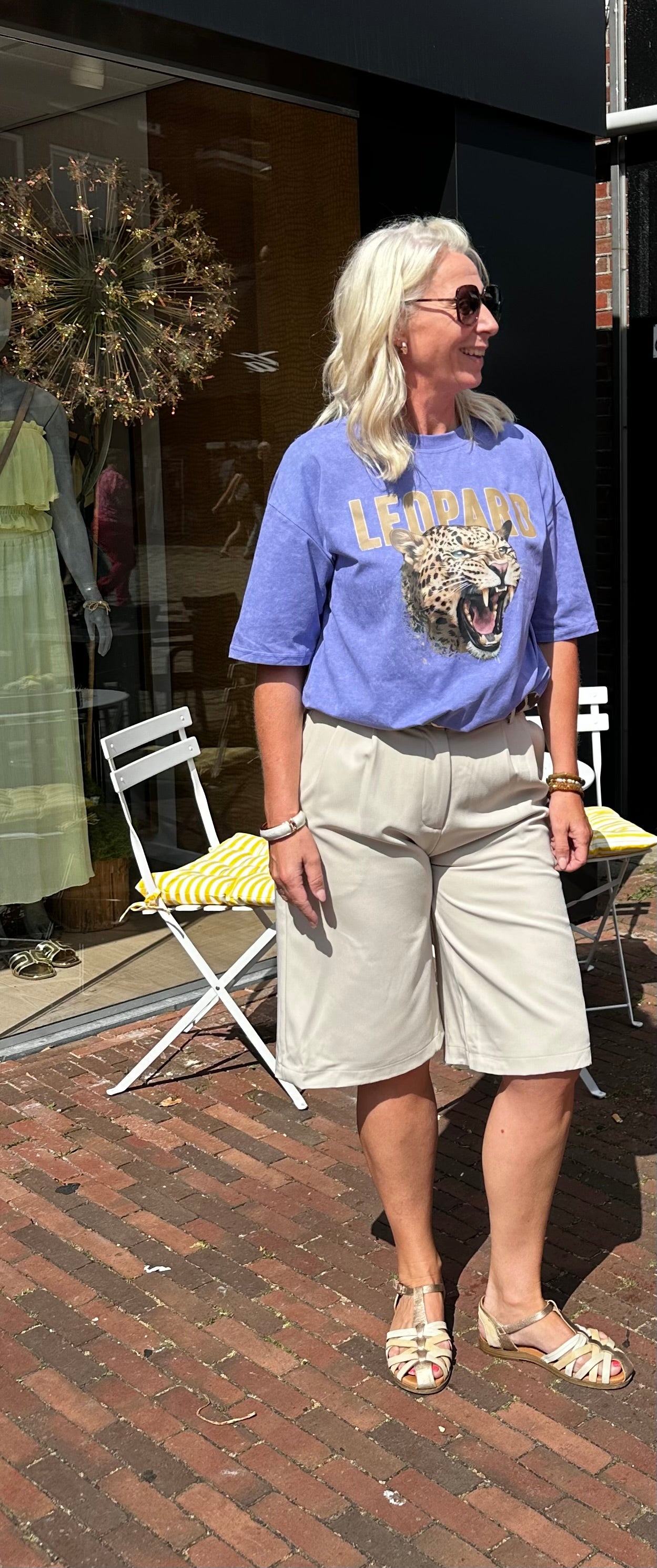Studio Jolie Tshirt leopard Paars