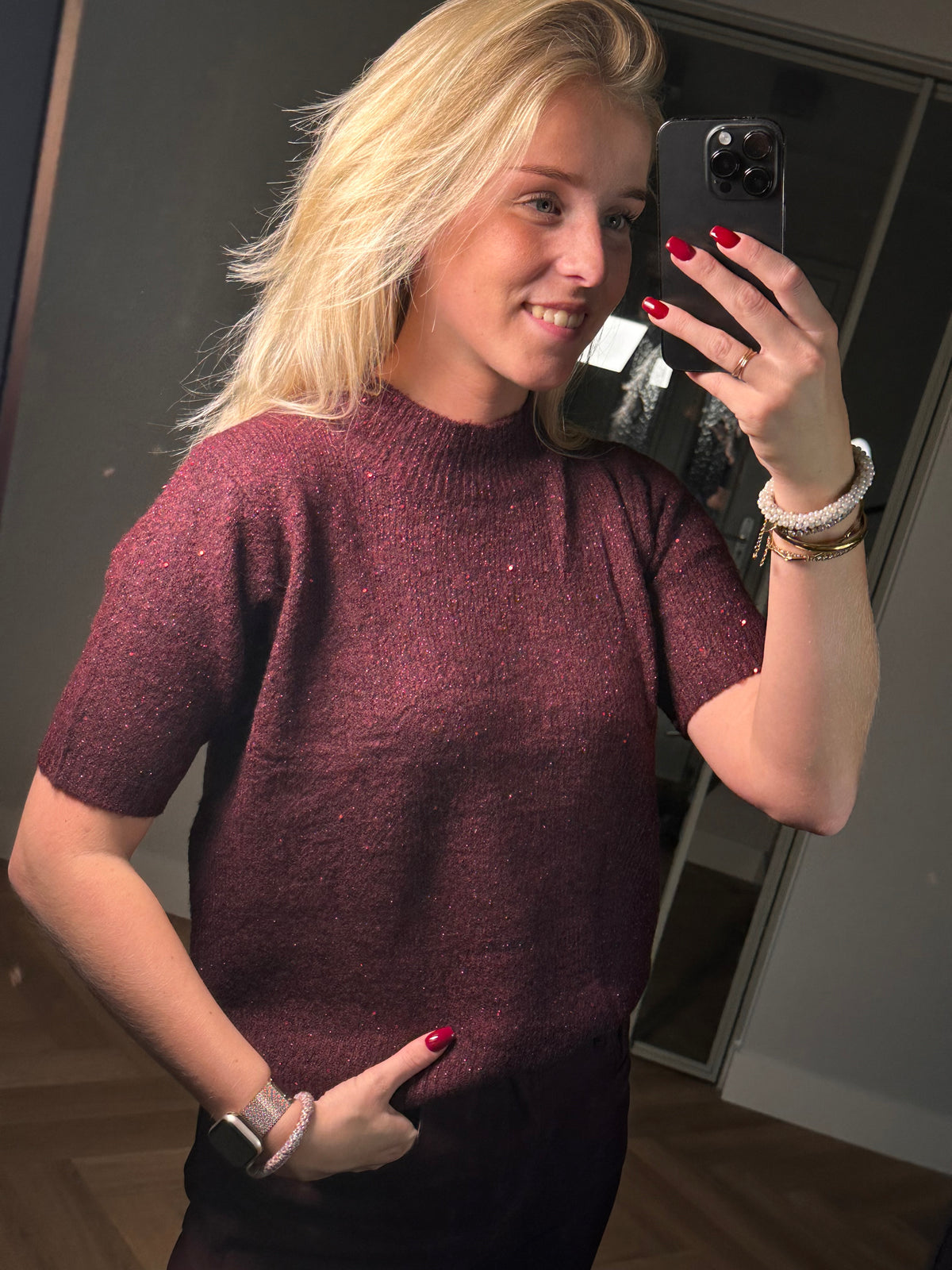 Studio Jolie Trui Marti Bordeaux