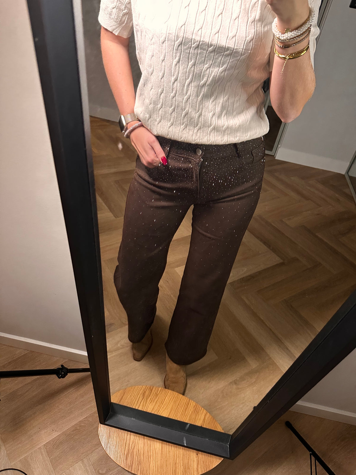 Studio Jolie Jeans sparkle Bruin