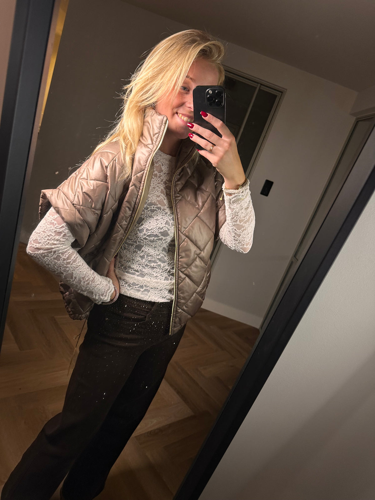 Studio Jolie Top kant Creme