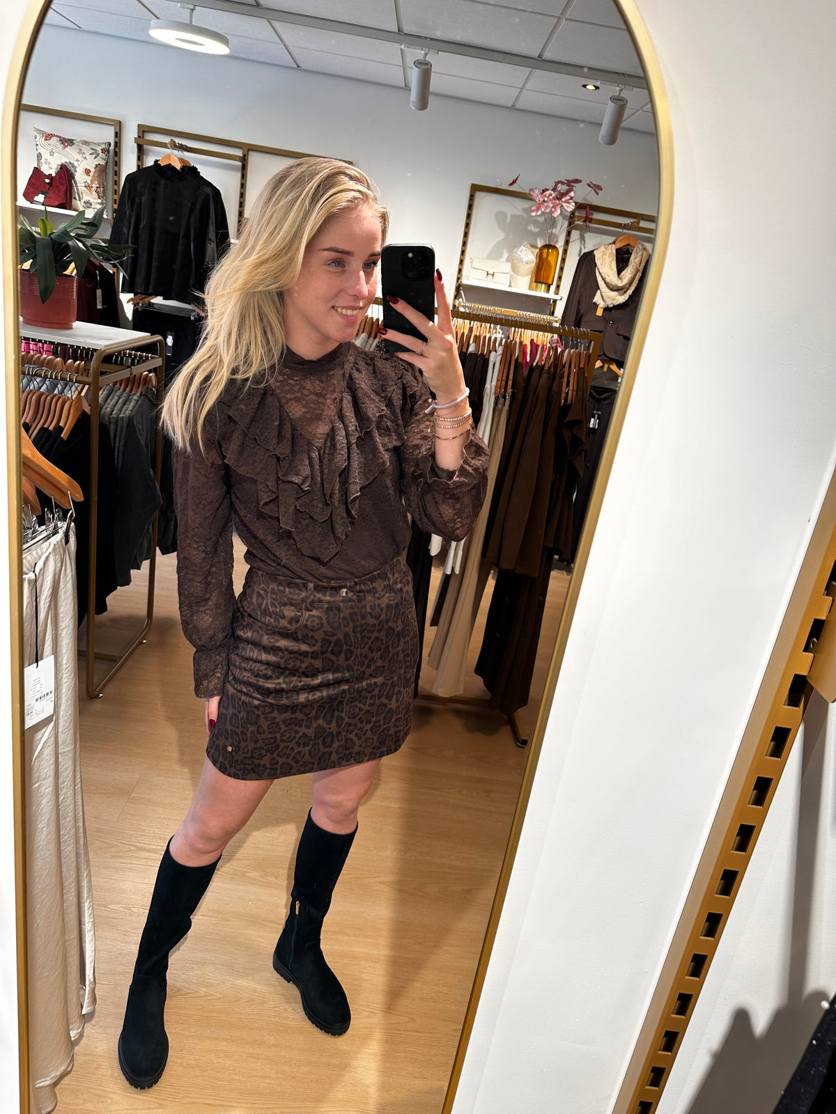 Studio Jolie Skirt Leopard Bruin