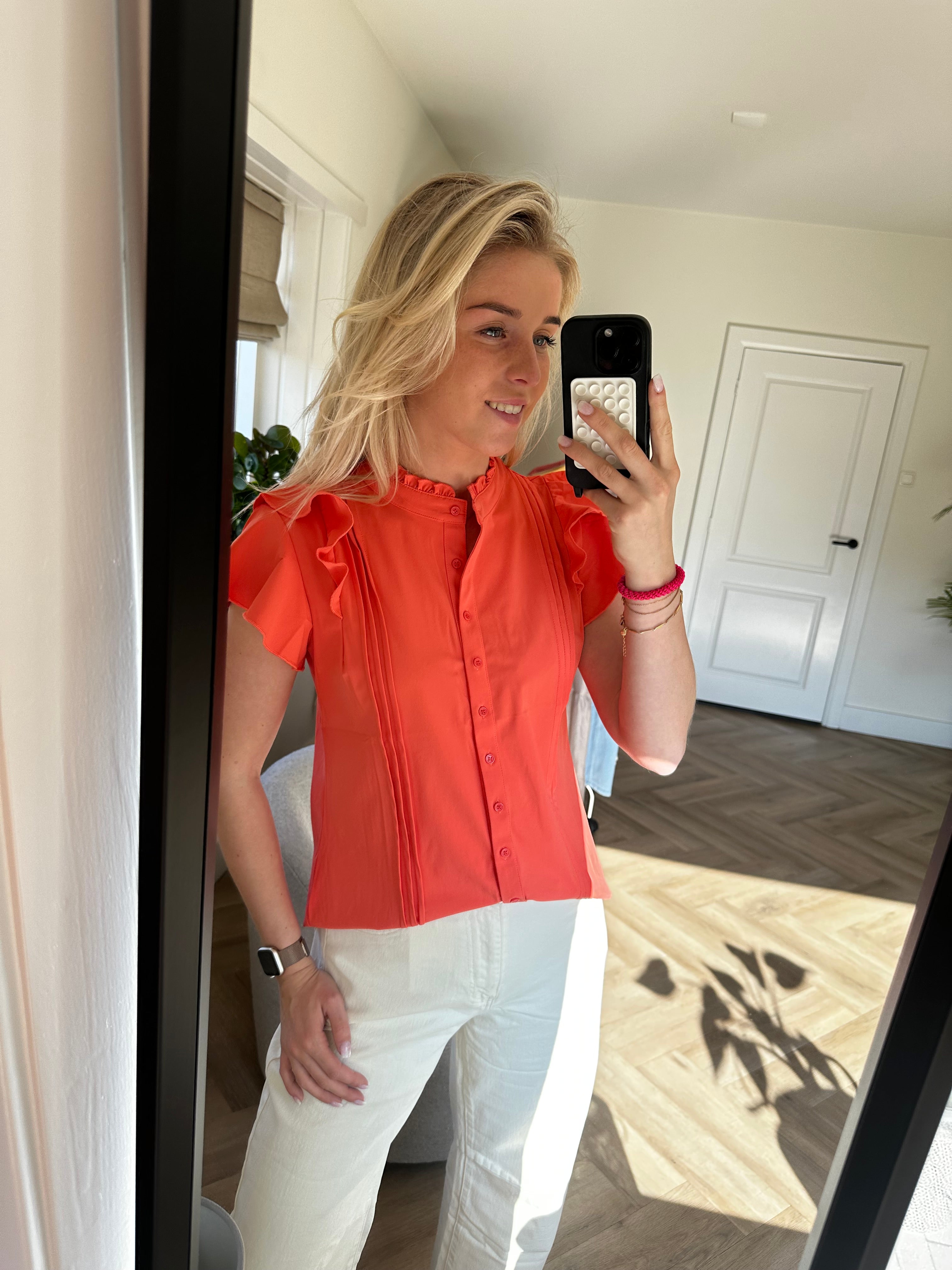 Triple nine Coral Top - Studio Jolie