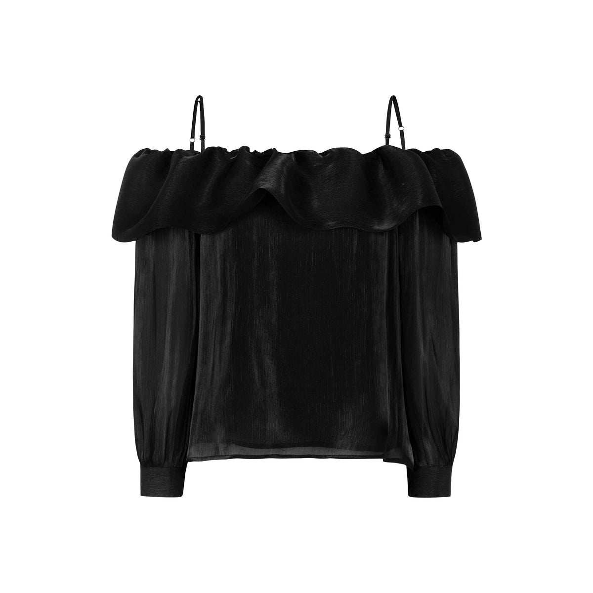 Tooday Erin offshoulder top - Black - Tooday