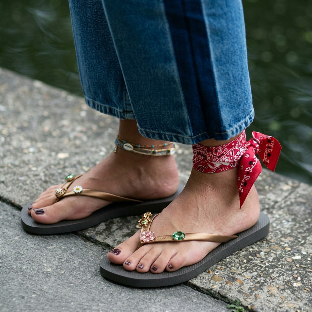 uzurii Flore square grande slipper - Uzurii
