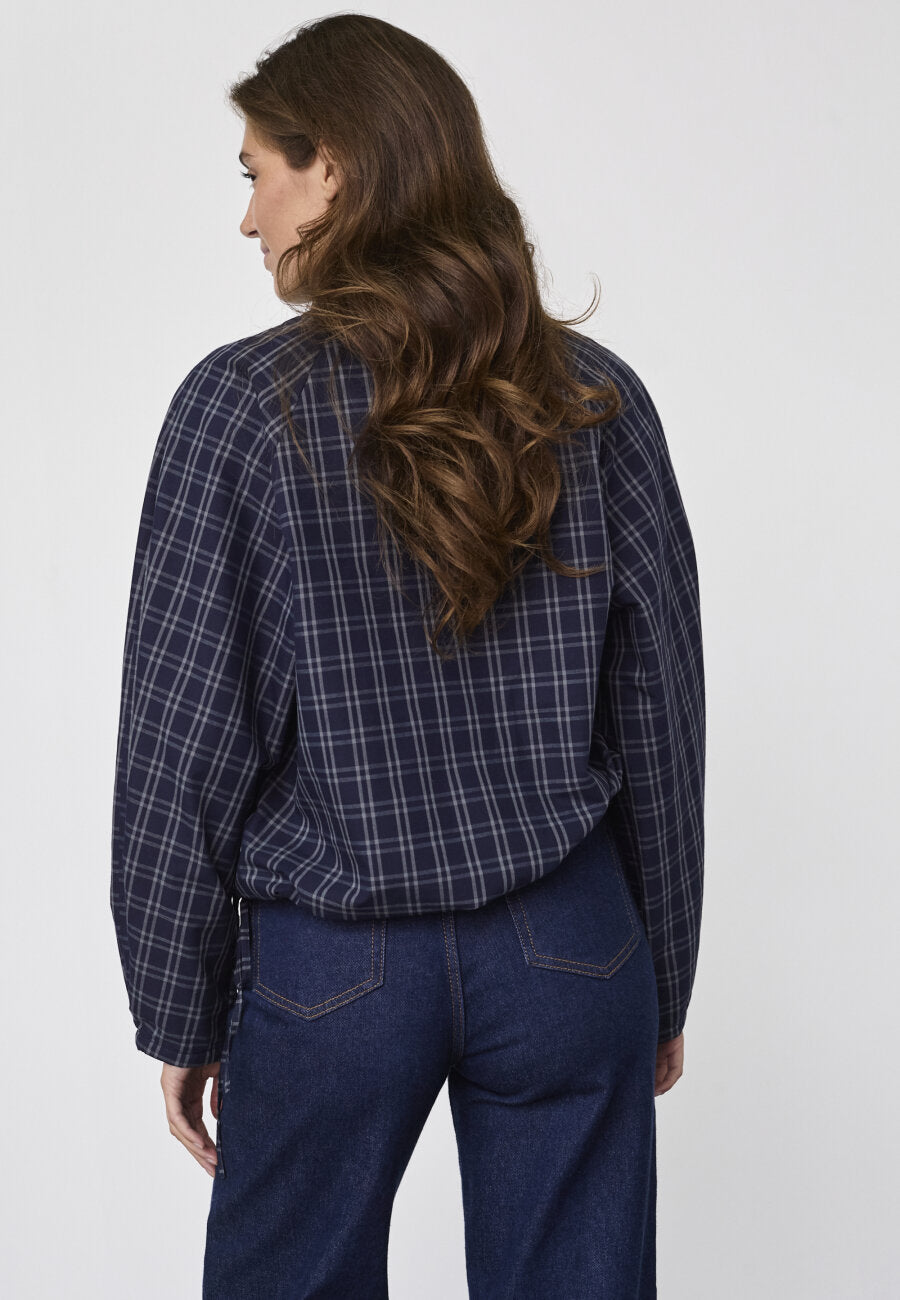 sis point Edwin shirt - Navy Check - Sisters point