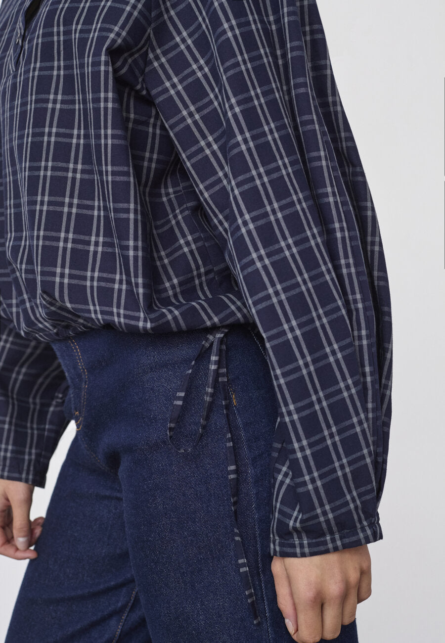 sis point Edwin shirt - Navy Check - Sisters point