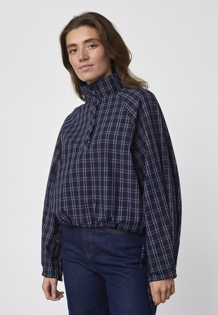 sis point Edwin shirt - Navy Check - Sisters point