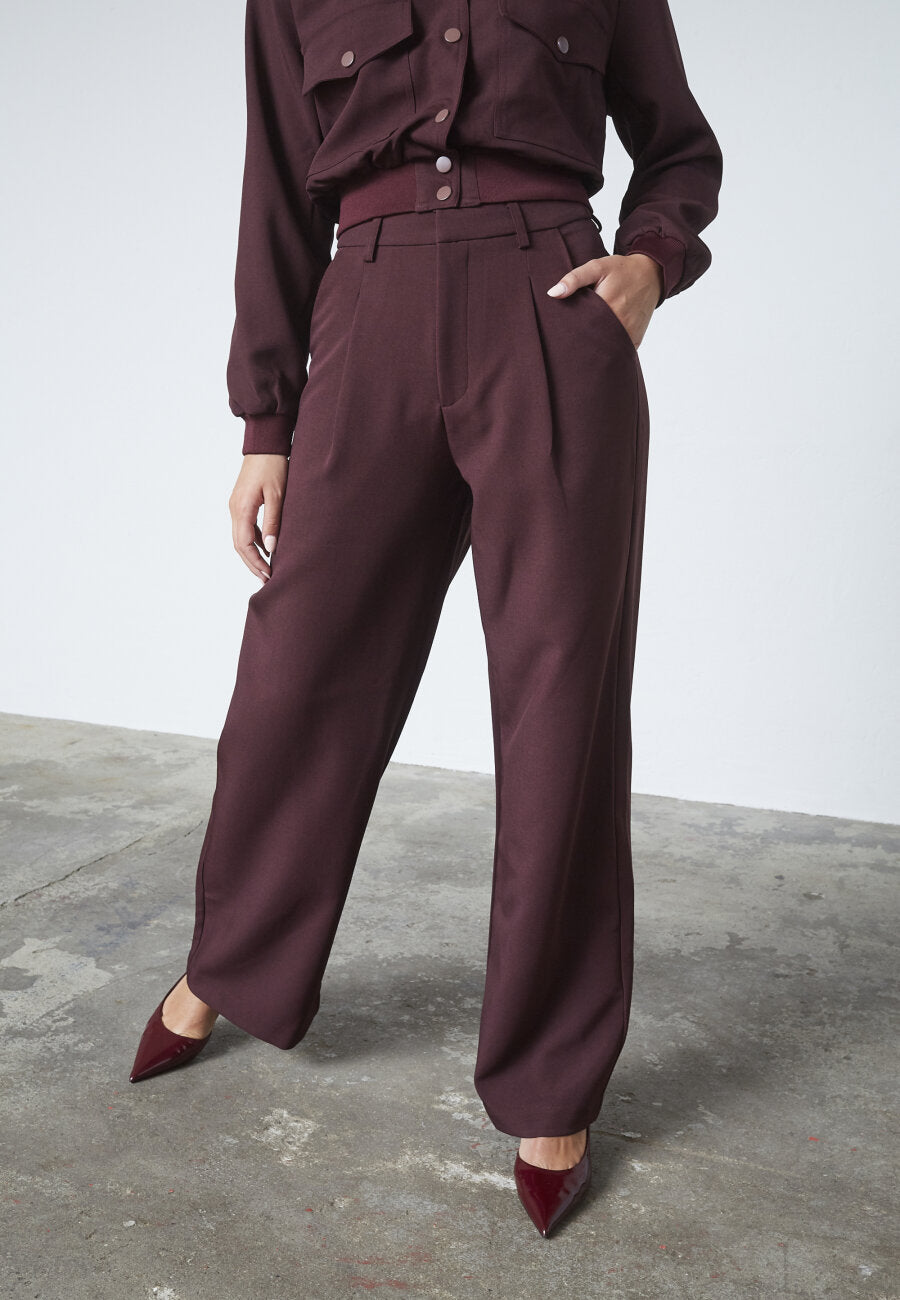 sis point Great pantalon deep bordeaux - Sisters Point