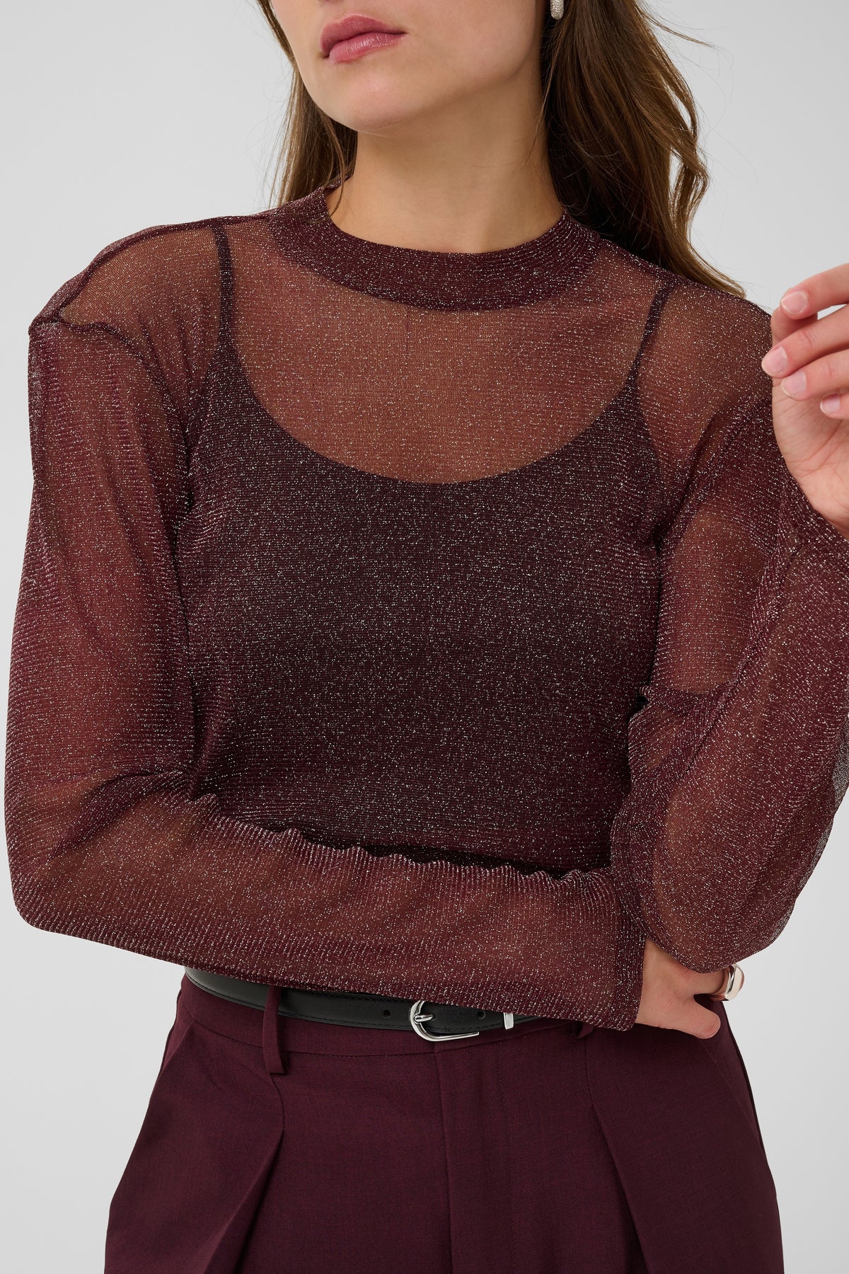 Saint Tropez Delila blouse winetasting red- Saint Tropez
