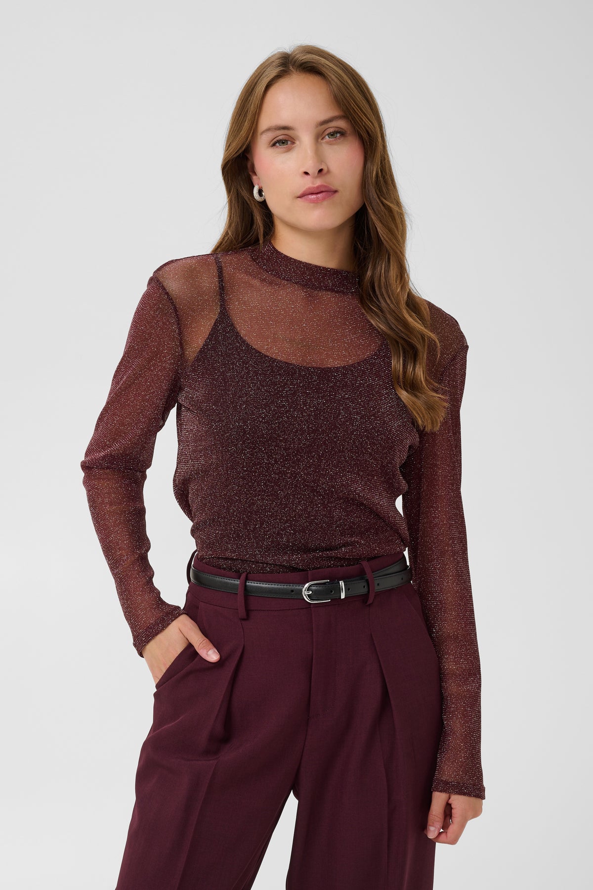 Saint Tropez Delila blouse winetasting red- Saint Tropez