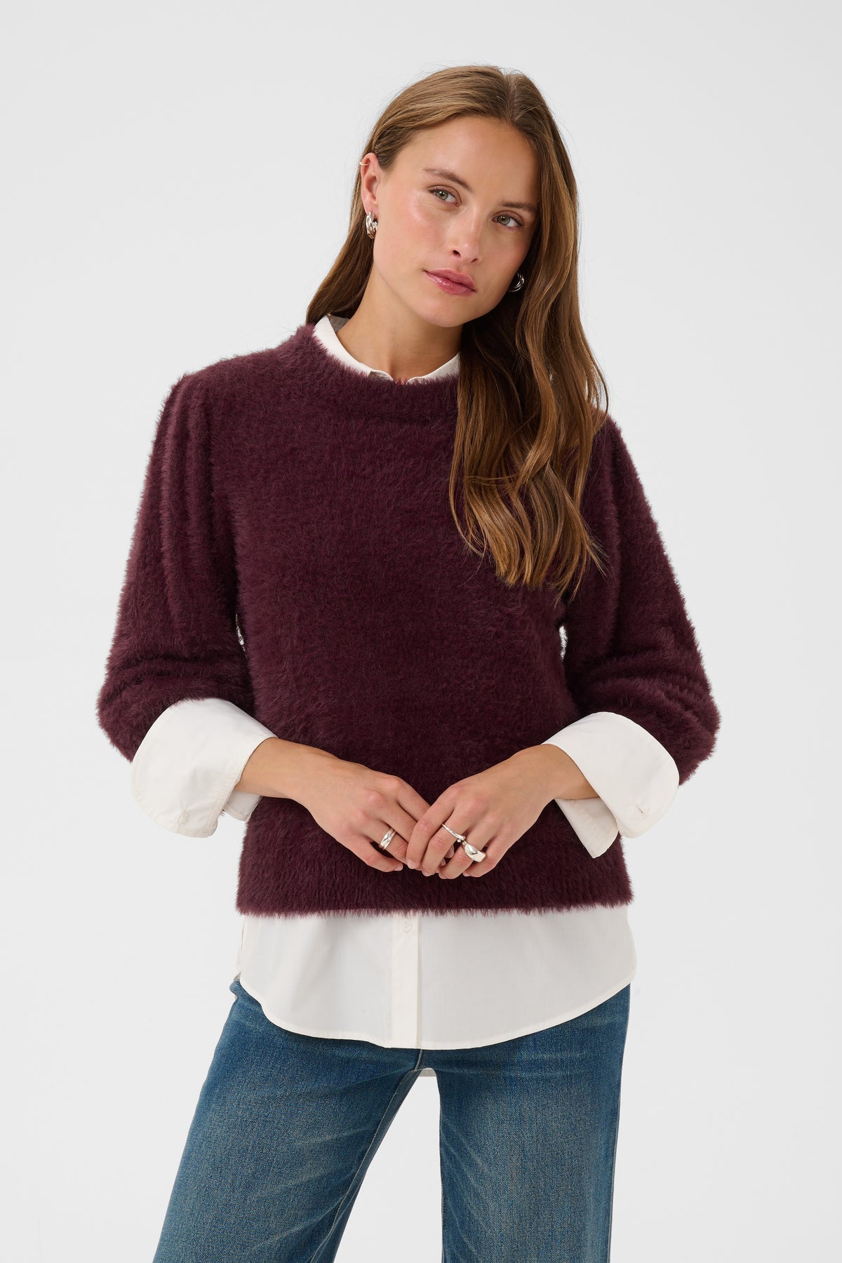 Saint Tropez Banni pullover winetasting red - Saint Tropez
