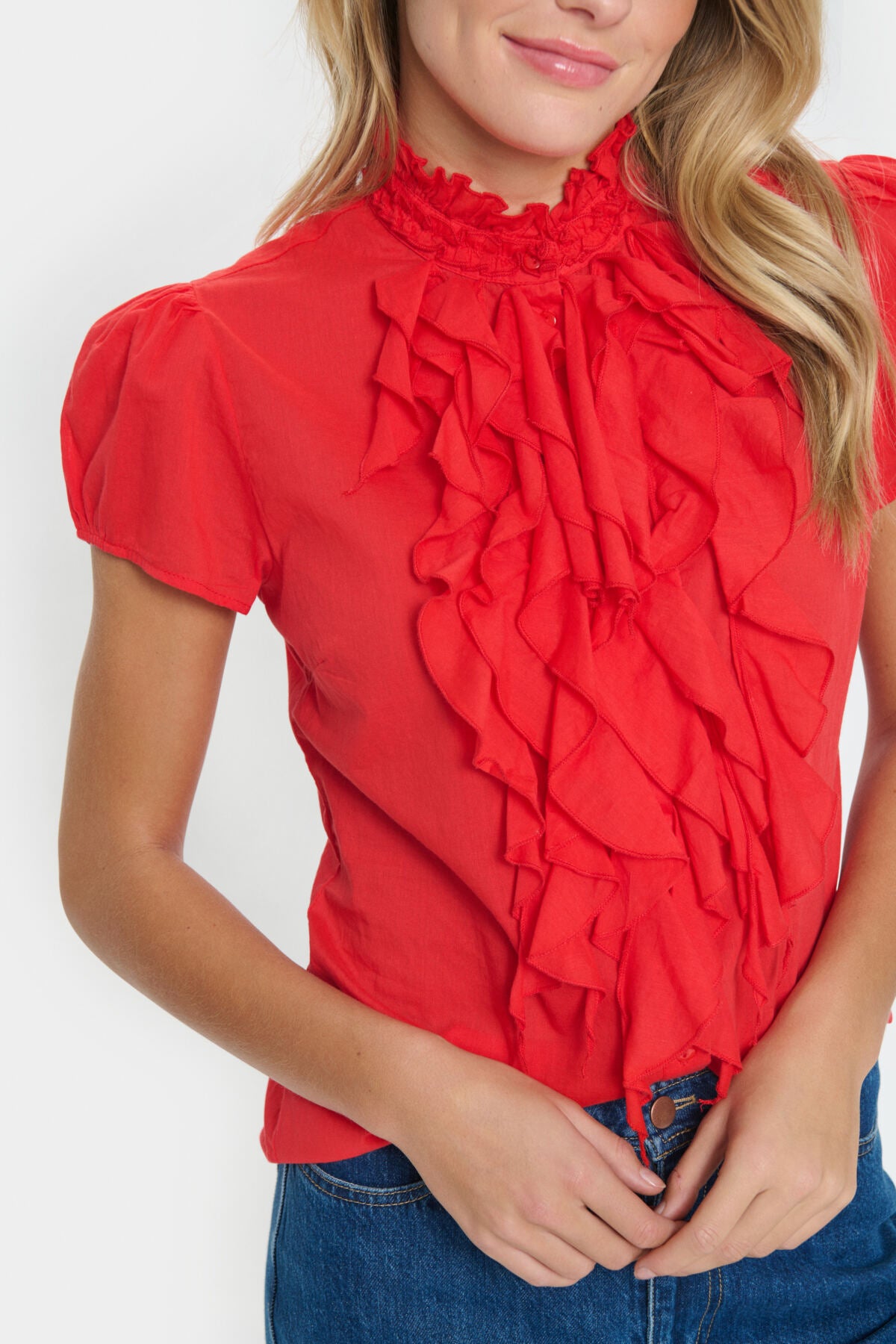 Saint Tropez Saint Tropez Tilli Blouse Rood