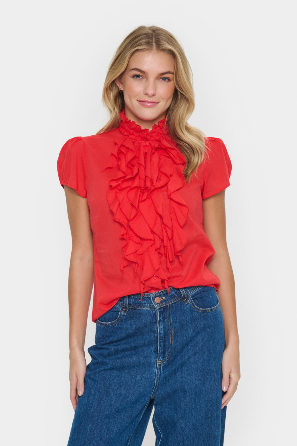 Saint Tropez Saint Tropez Tilli Blouse Rood