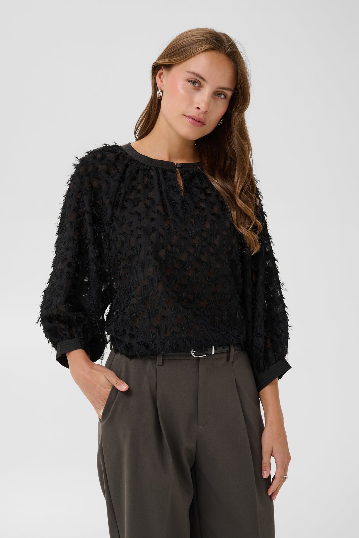 Saint Tropez Uswa blouse - Black - Saint Tropez