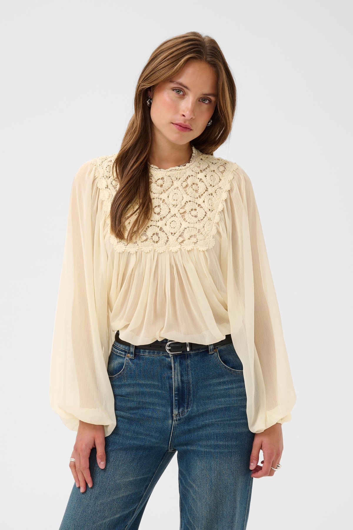 Saint Tropez Ulenka blouse sand - Saint Tropez