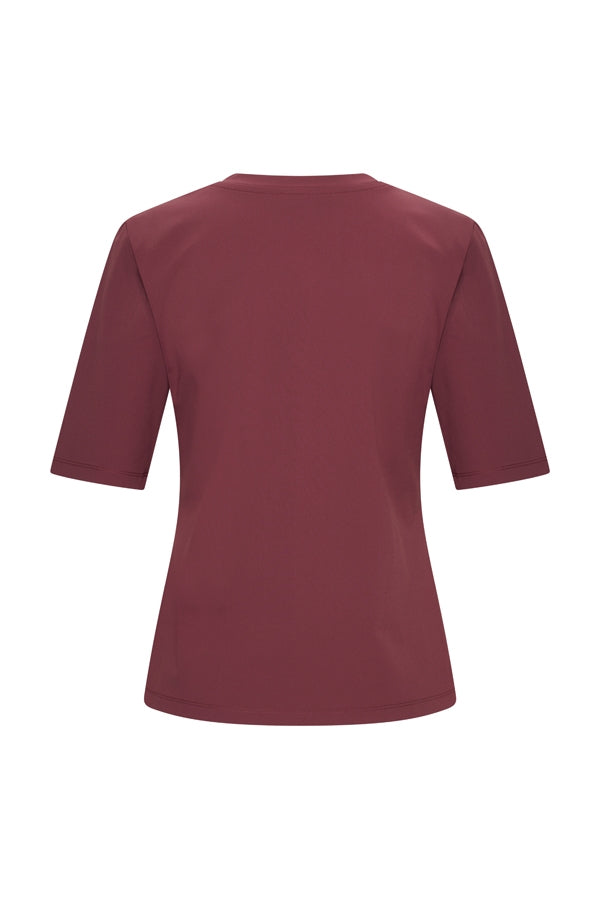 mi piace T-shirt V Neck Burgundy - Mi Piace
