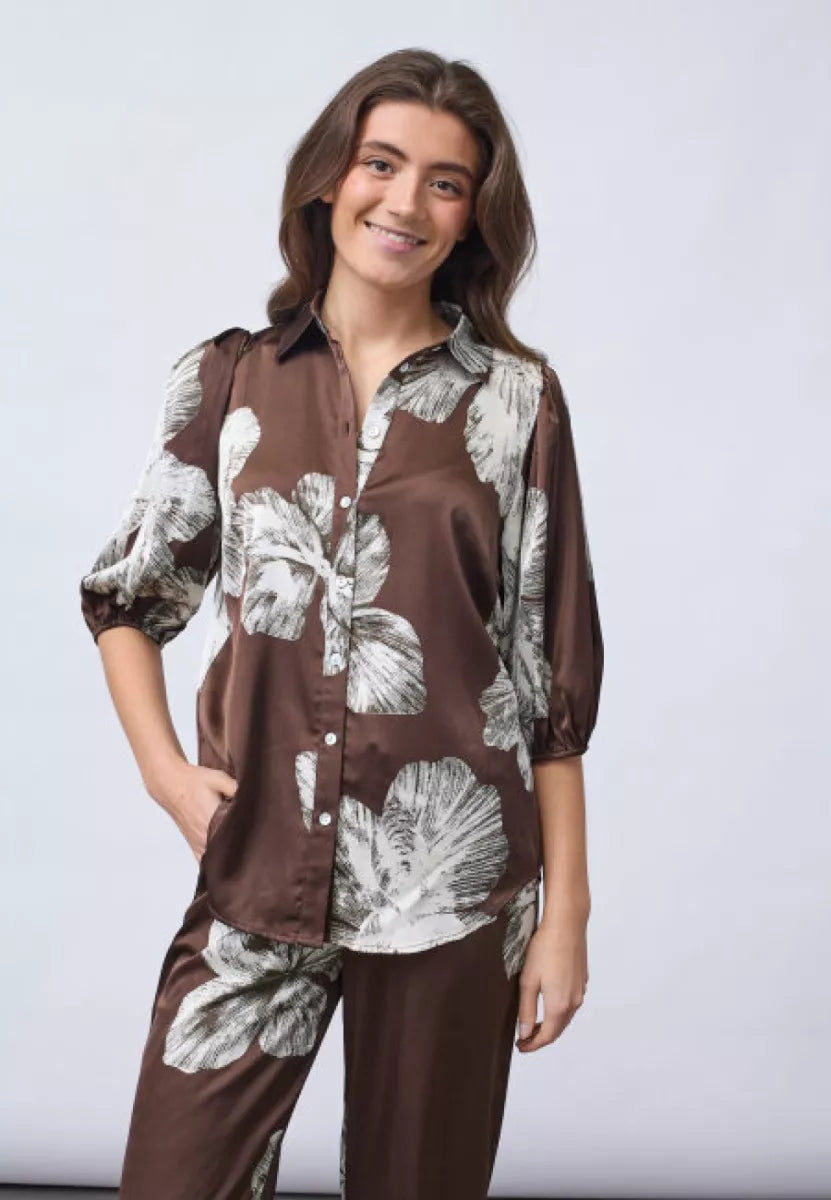 sis point Ella Blouse - Bruin