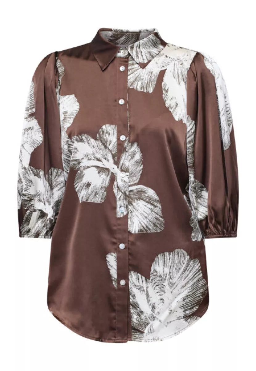 sis point Ella Blouse - Bruin
