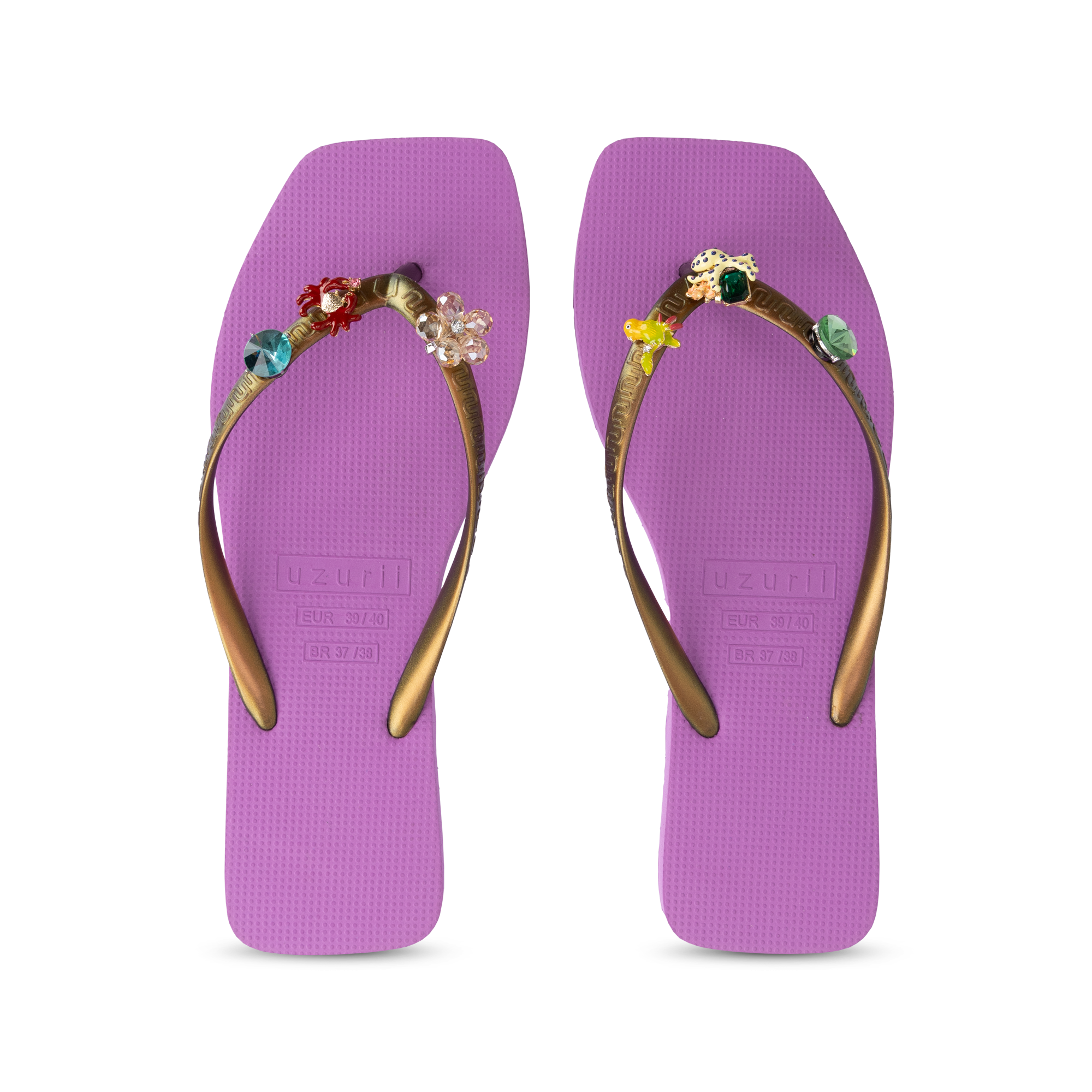 uzurii Flore Square Grande slipper - Uzurii