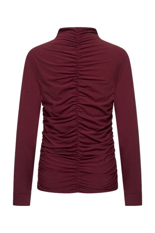 mi piace Top wrinckle burgundy - Mi Piace