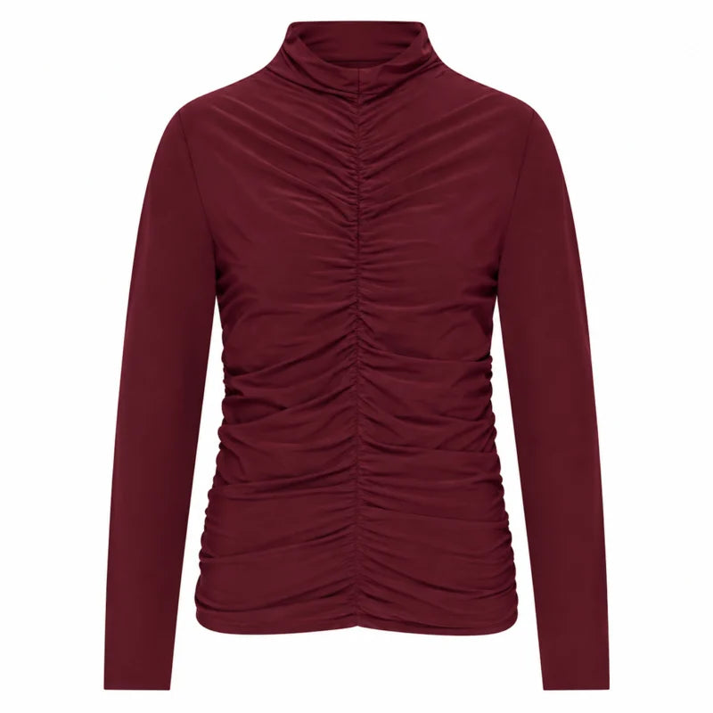 mi piace Top wrinckle burgundy - Mi Piace
