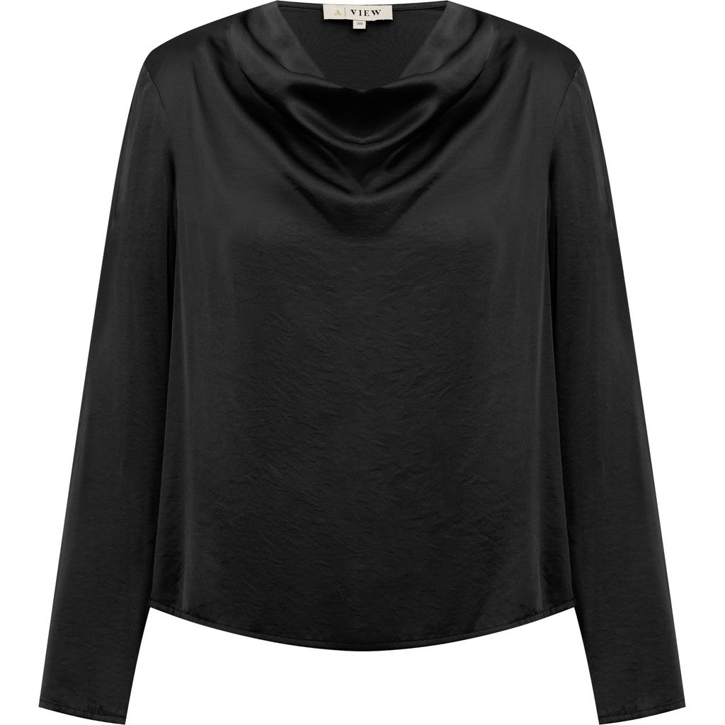 A-View Sinda Drape blouse Zwart - A-view