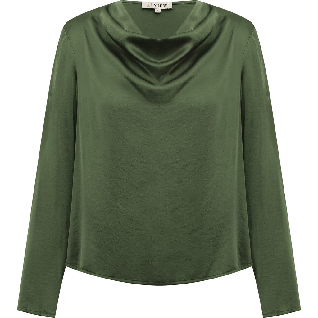 A-View Sinda Drape blouse Dark green - A-view
