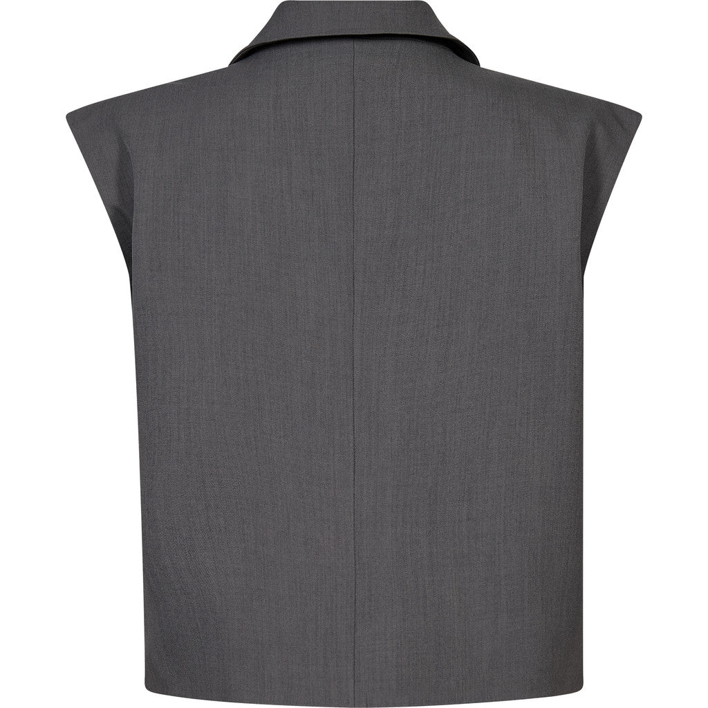 A-View Jula waistcoat Medium Grey Melange - A-View