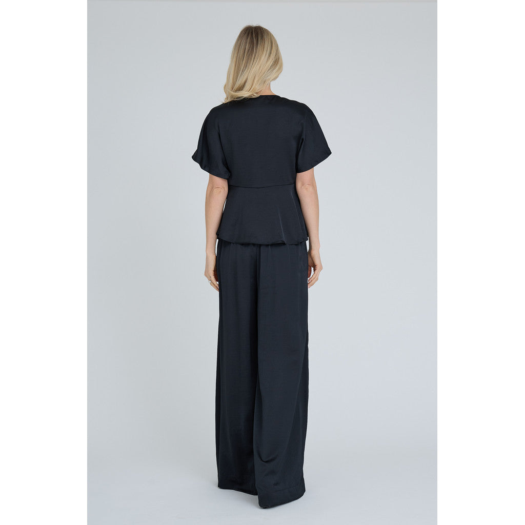 A-View Sateen pants black - A-view