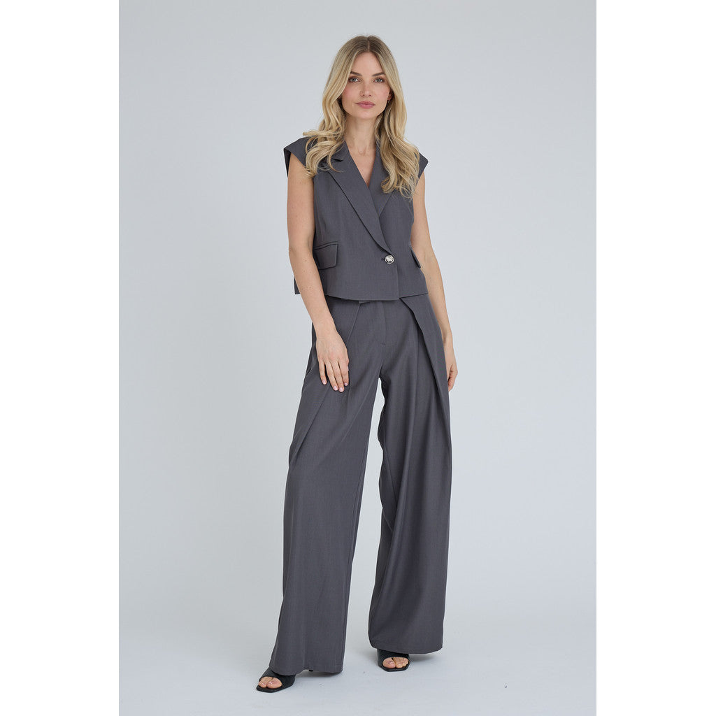 A-View Jula pants Medium Grey Melange - A-View