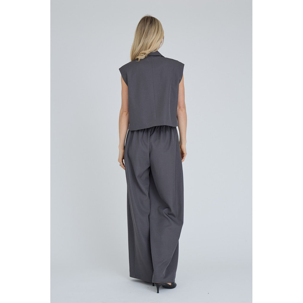 A-View Jula waistcoat Medium Grey Melange - A-View