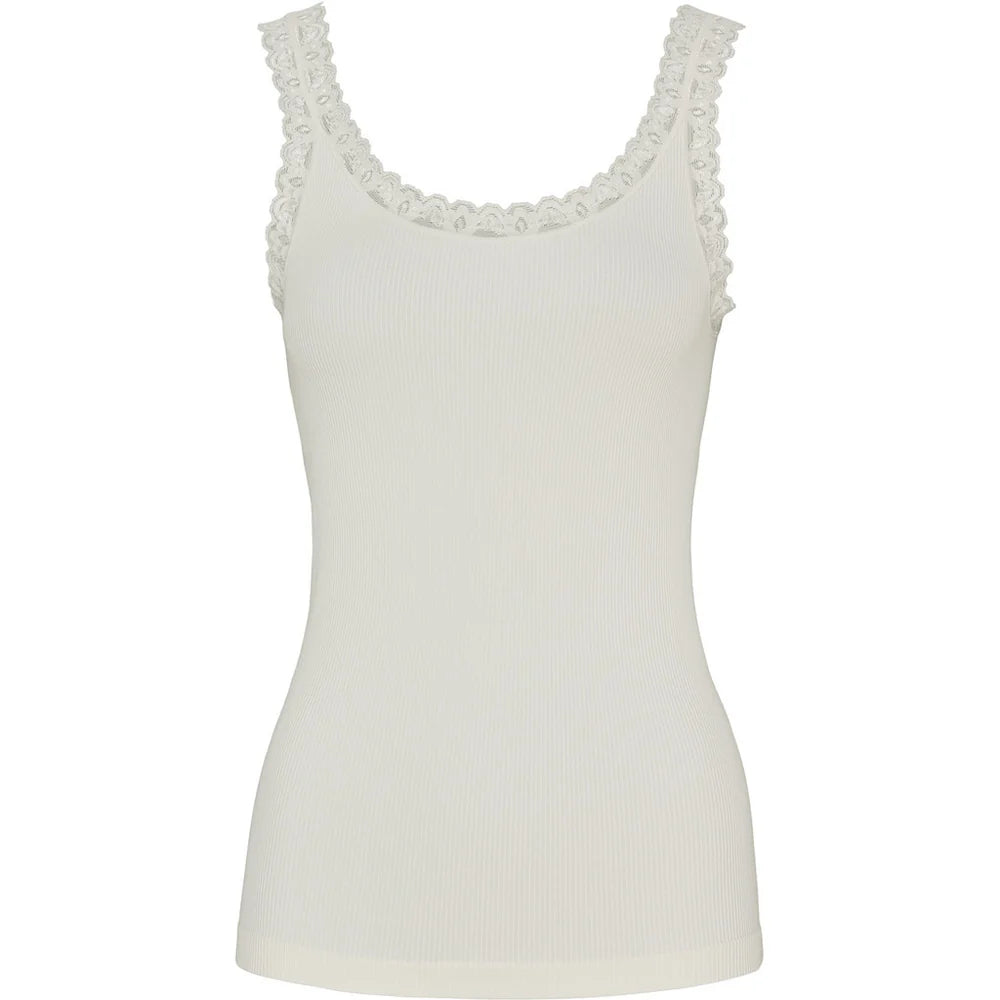 Tim&Simonson Frida rib top Ivory - Tim & Simonson