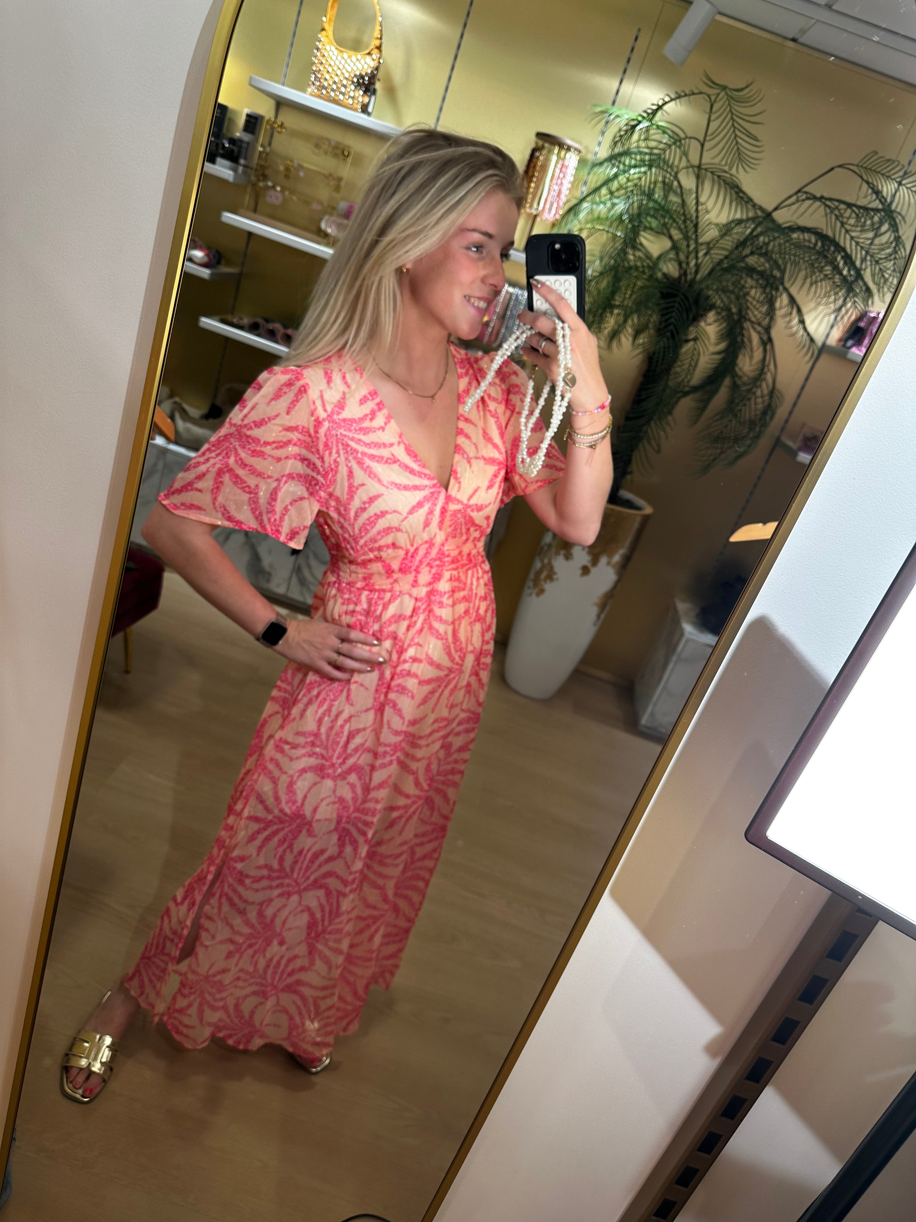 Studio Jolie Jurk pink palm