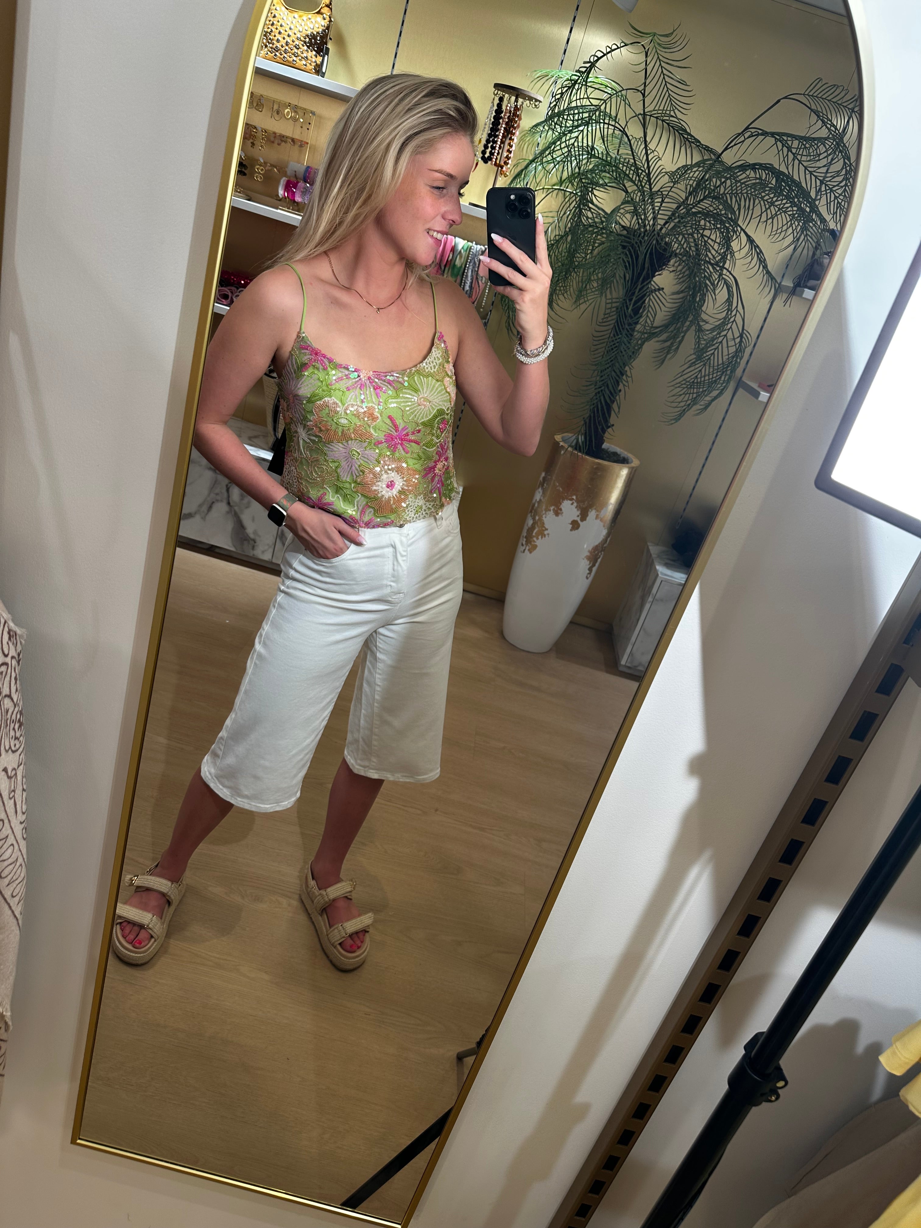 Studio Jolie Top Glitter Groen