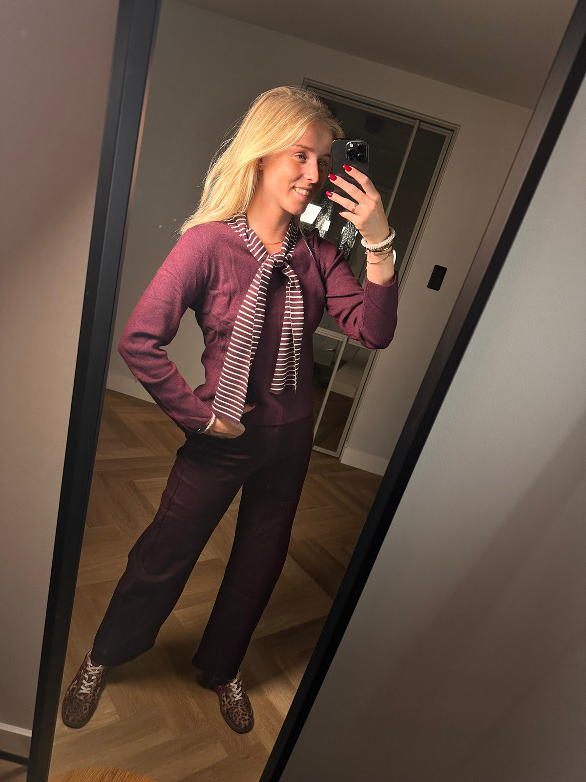 Studio Jolie Broek maud Bordeaux