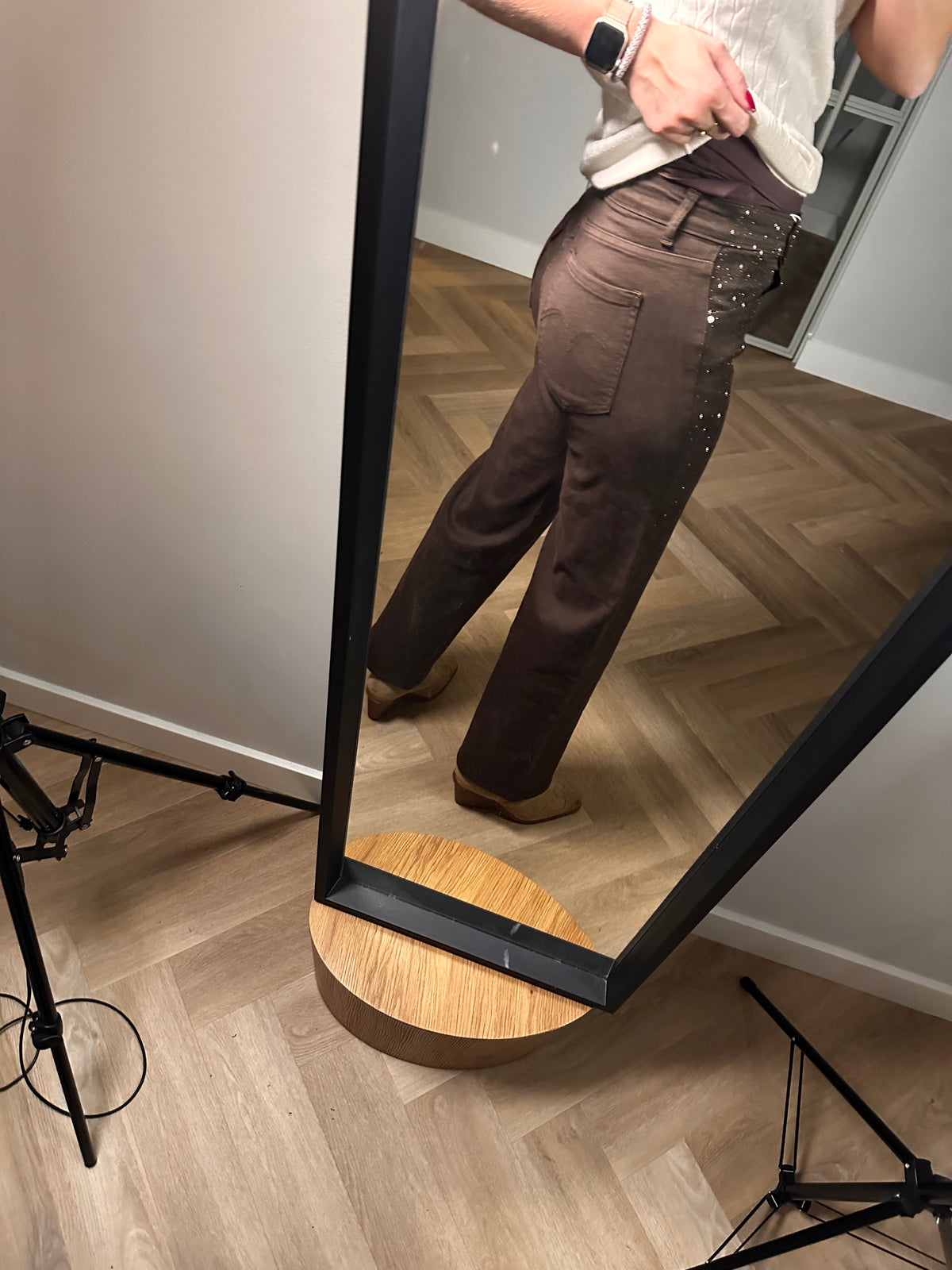 Studio Jolie Jeans sparkle Bruin