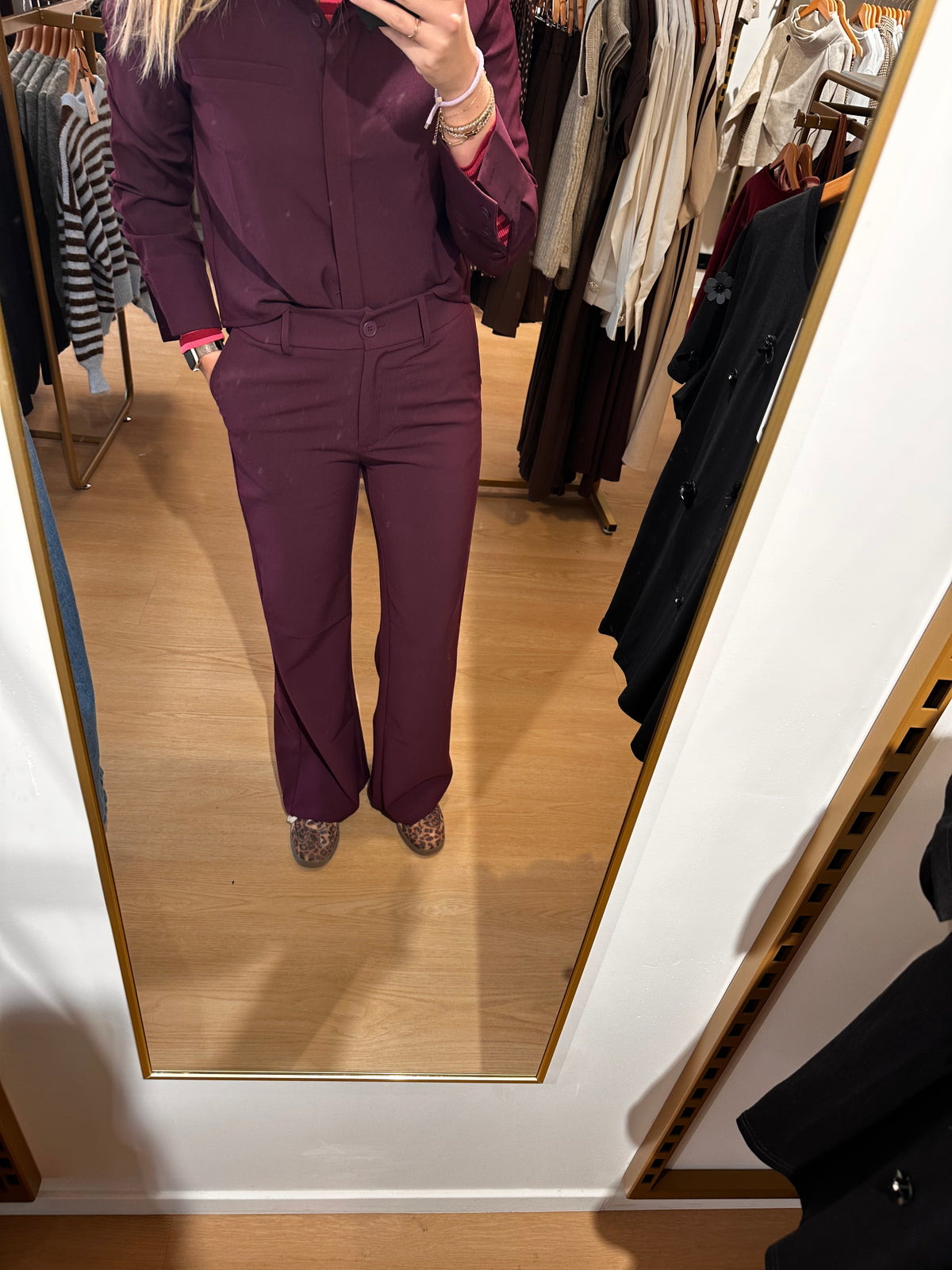 Studio Jolie Pantalon Anita Bordeaux - Studio Jolie