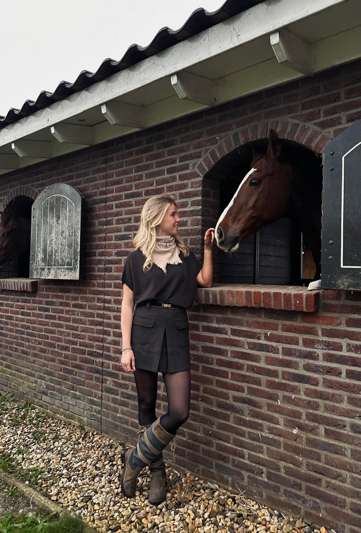 Studio Jolie Top Vlinder Bruin