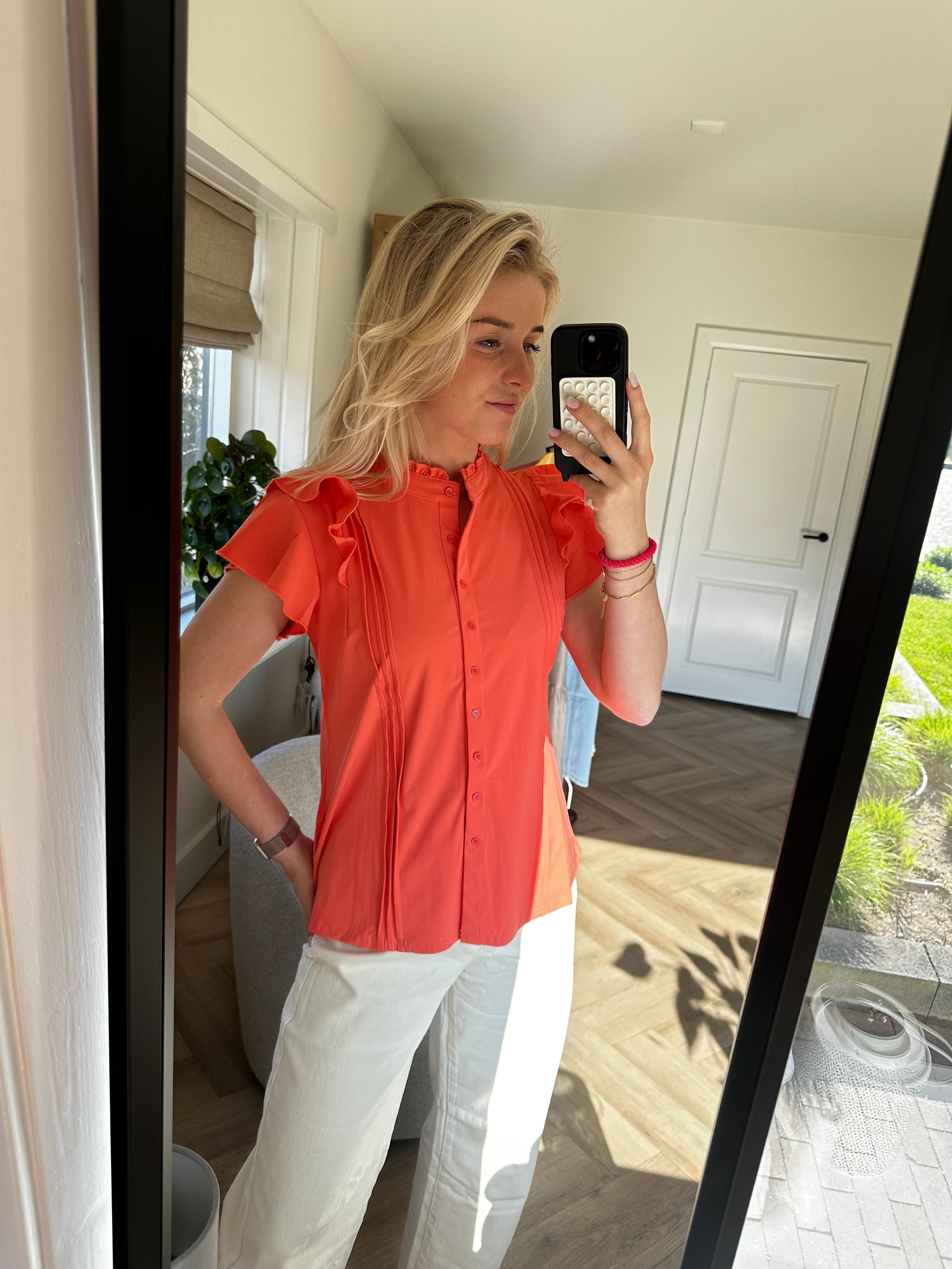 Triple nine Coral Top - Studio Jolie