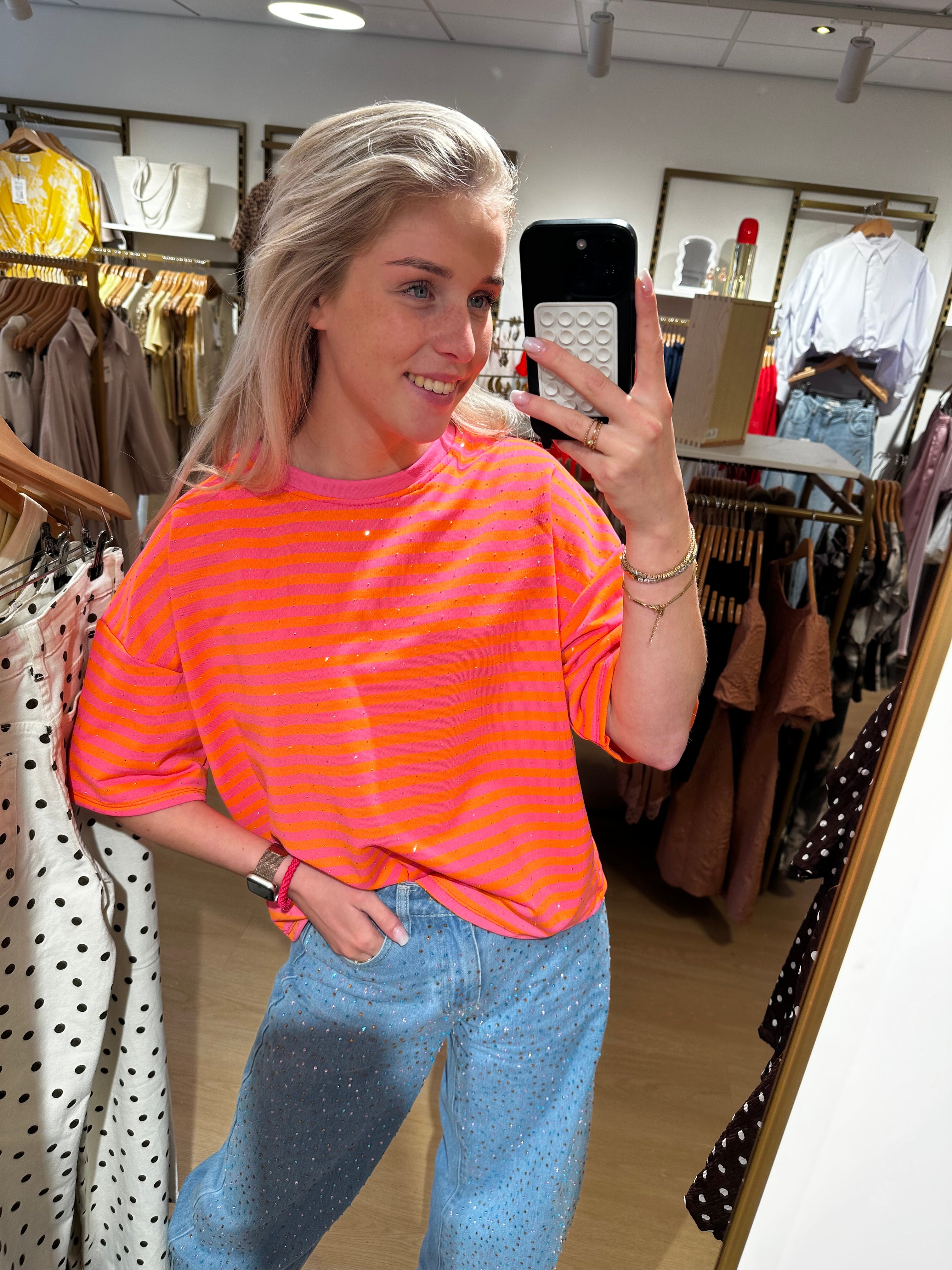 Studio Jolie Top Pink Glitter - Studio Jolie