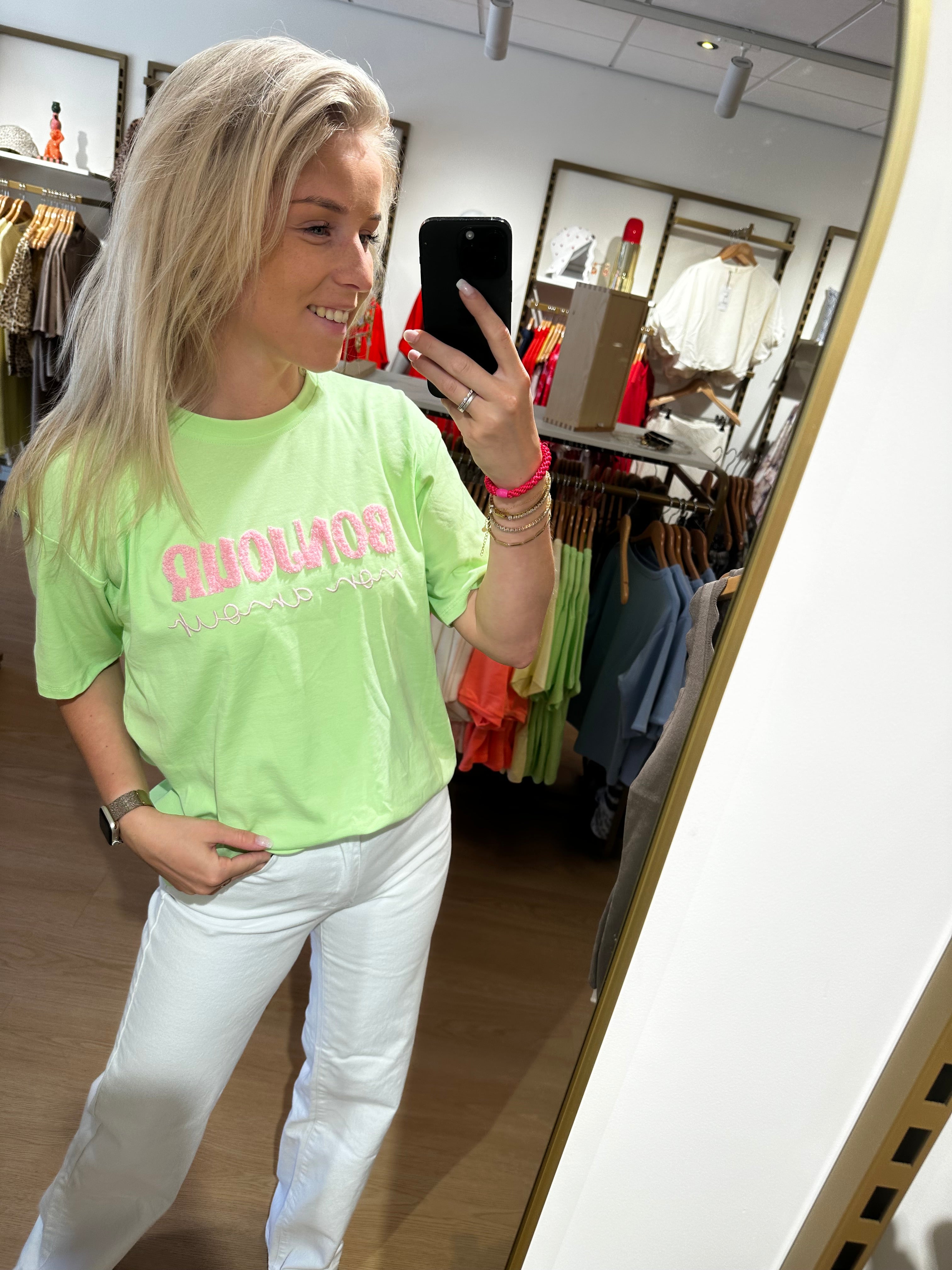 Studio Jolie Top Bonjour Groen